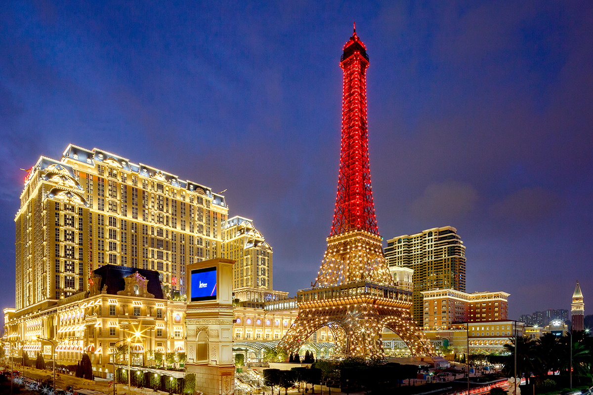 The Parisian Macao Exterior This hotel in China has an Effeil tower too!