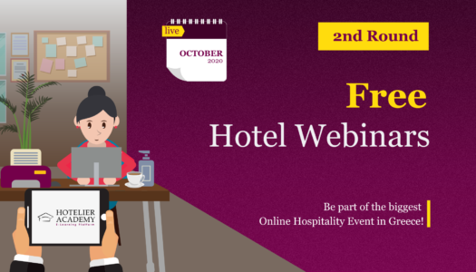 Free hotel webinars: October marks the second round of hotelier academy’s webinars for 2020