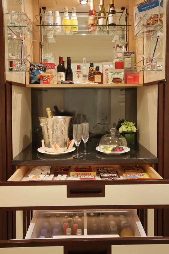 Make Your Own Guest Room Mini Bar - A Beautiful Mess